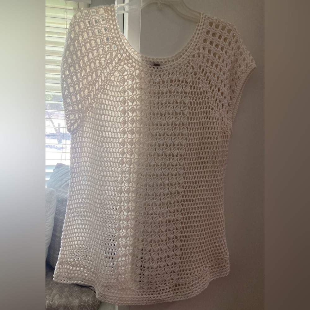 Open Weave Crochet Top